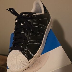 Adidas Superstar Classic Black and White Shoes
